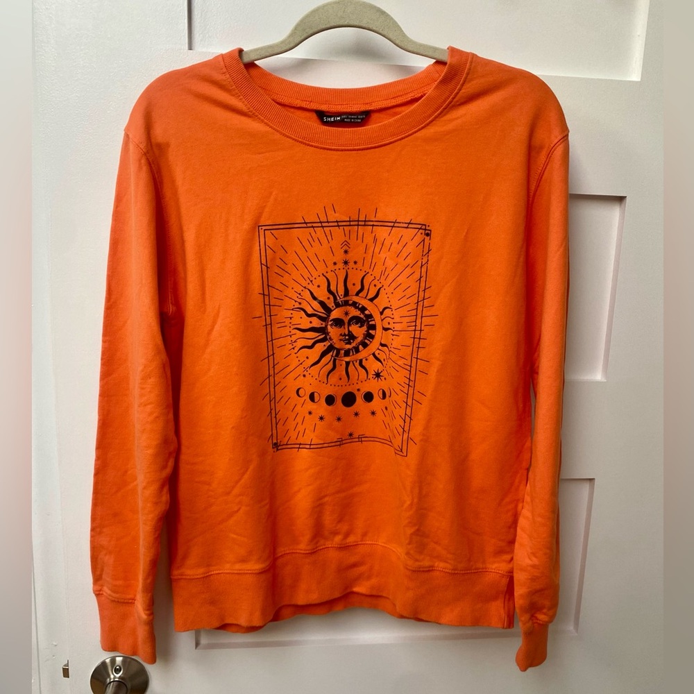 Sun and Moon Cotton Lightweight crewneck fall sweater - Picture 2 of 7
